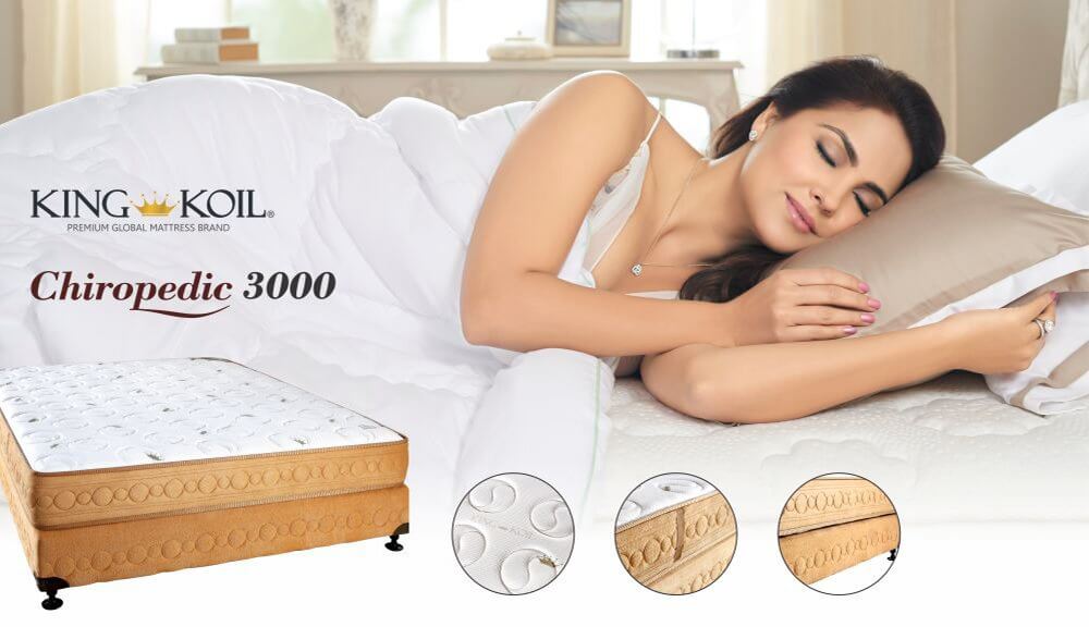 Chiropedic 3000 Affordable Innerspring Back Support Mattress by King Koil® India.